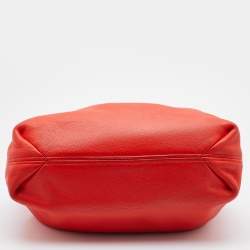 Pre Owned MICHAEL Michael Kors Orange Leather Camden Drawstring Shoulder Bag