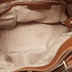 مملوكة مسبقًا Michael Kors Brown Saffiano Leather Hamilton Traveler Tote