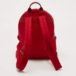 Pre Owned MICHAEL Michael Kors Red Nylon Abbey Backpack