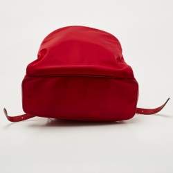 Pre Owned MICHAEL Michael Kors Red Nylon Abbey Backpack