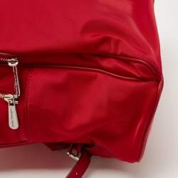 Pre Owned MICHAEL Michael Kors Red Nylon Abbey Backpack