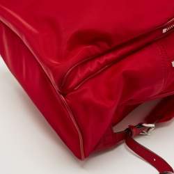 Pre Owned MICHAEL Michael Kors Red Nylon Abbey Backpack