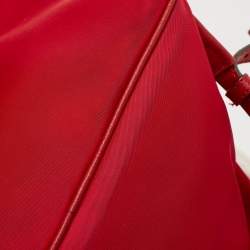 Pre Owned MICHAEL Michael Kors Red Nylon Abbey Backpack