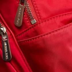 Pre Owned MICHAEL Michael Kors Red Nylon Abbey Backpack