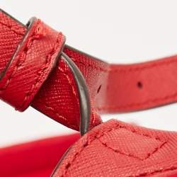 Pre Owned MICHAEL Michael Kors Red Nylon Abbey Backpack