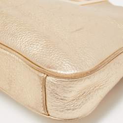MICHAEL Michael Kors Metallic Gold Leather Berkley Chain Clutch
