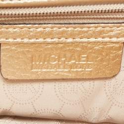 MICHAEL Michael Kors Metallic Gold Leather Berkley Chain Clutch