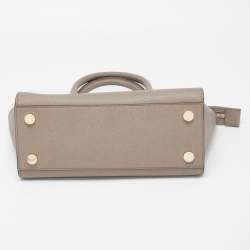 Pre Owned MICHAEL Michael Kors Taupe Saffiano Leather Medium Selma Satchel