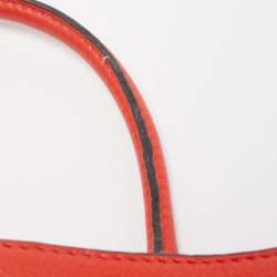 Pre Owned MICHAEL Michael Kors Red Leather East West Hamilton Tote