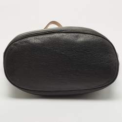 Pre Owned MICHAEL Michael Kors Black Soft Leather Small Jet Set Tote