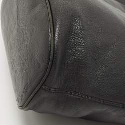 Pre Owned MICHAEL Michael Kors Black Soft Leather Small Jet Set Tote