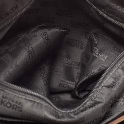 Pre Owned MICHAEL Michael Kors Black Soft Leather Small Jet Set Tote