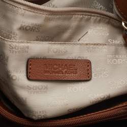 Pre Owned MICHAEL Michael Kors Brown Leather East West Hamilton Tote