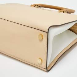 مملوكة مسبقًا   MICHAEL Michael Kors Tri Color Leather Medium Selma Satchel