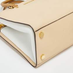 مملوكة مسبقًا   MICHAEL Michael Kors Tri Color Leather Medium Selma Satchel