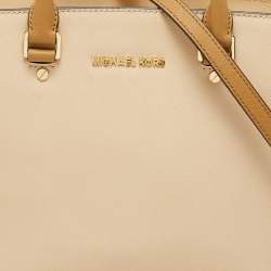 مملوكة مسبقًا   MICHAEL Michael Kors Tri Color Leather Medium Selma Satchel