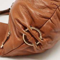 Pre Owned Michael Kors Brown Soft Leather Large Layton Hobo