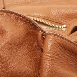 Pre Owned Michael Kors Brown Soft Leather Large Layton Hobo
