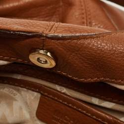 Pre Owned Michael Kors Brown Soft Leather Large Layton Hobo