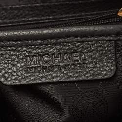 Pre Owned MICHAEL Michael Kors Brown /Black Leather Mira Top Handle Bag