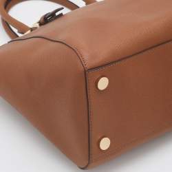 Pre Owned MICHAEL Michael Kors Tan Leather Ciara Satchel