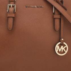 Pre Owned MICHAEL Michael Kors Tan Leather Ciara Satchel