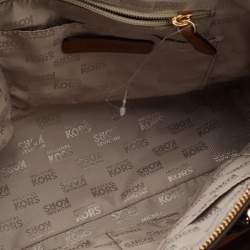 Pre Owned MICHAEL Michael Kors Tan Leather Ciara Satchel