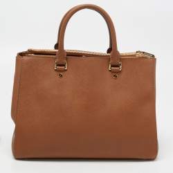 مملوكة مسبقًا MICHAEL Michael Kors Brown Saffiano Leather Large Sutton Tote
