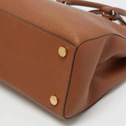 مملوكة مسبقًا MICHAEL Michael Kors Brown Saffiano Leather Large Sutton Tote