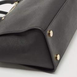 مملوكة مسبقًا حقيبة ساتشل مايكل كورس سيلما جلد بني كبيرة