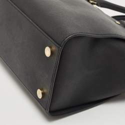 مملوكة مسبقًا حقيبة ساتشل مايكل كورس سيلما جلد بني كبيرة