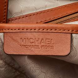 مملوكة مسبقًا MICHAEL Michael Kors Brown/Tan Signature Coated Canvas and Leather Cynthia Tote