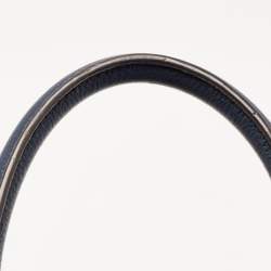 Pre Owned MICHAEL Michael Kors Dark Blue Leather Bedford Satchel