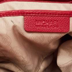 Pre Owned MICHAEL Michael Kors Red Leather Chain Tote
