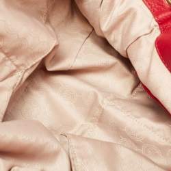 Pre Owned MICHAEL Michael Kors Red Leather Chain Tote