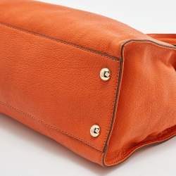 Pre Owned حقيبة يد توتس مايكل مايكل كورس هاميلتون نورث ساوث جلد أسود كبيرة