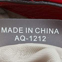 Pre Owned MICHAEL Michael Kors Red Leather Flap Crossbody Bag