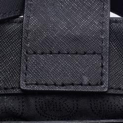 Pre Owned MICHAEL Michael Kors Saffiano Black Leather Medium Cynthia Tote