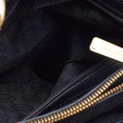 Pre Owned MICHAEL Michael Kors Saffiano Black Leather Medium Cynthia Tote