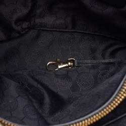 Pre Owned MICHAEL Michael Kors Saffiano Black Leather Medium Cynthia Tote