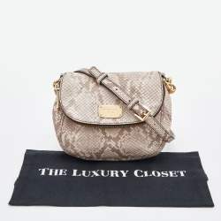 مملوكة مسبقًا حقيبة كروس مايكل مايكل كورس بيدفورد جلد ذهبي ميتاليك 