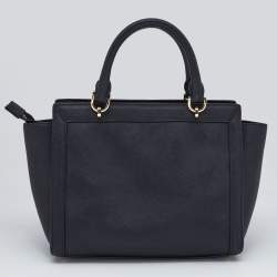Pre Owned MICHAEL Michael Kors Black Saffiano Leather Tina TZ Tote