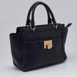 Pre Owned MICHAEL Michael Kors Black Saffiano Leather Tina TZ Tote