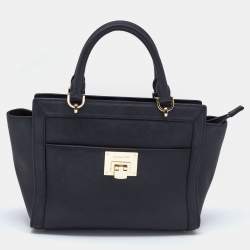 Michael Michael Kors Bags | Michael Kors Large Tote Leather Bag | Color: Black/Gold | Size: Os | Soiresamboy's Closet