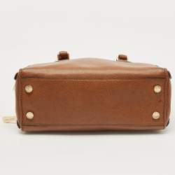 مملوكة مسبقًا MICHAEL Michael Kors Brown Leather Medium Reese Satchel