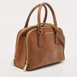 مملوكة مسبقًا MICHAEL Michael Kors Brown Leather Medium Reese Satchel