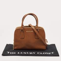 مملوكة مسبقًا MICHAEL Michael Kors Brown Leather Medium Reese Satchel