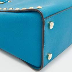 مملوكة مسبقًا  حقيبة ساتشل مايكل مايكل كورس سيلما جلد عنابي مرصعة متوسطة