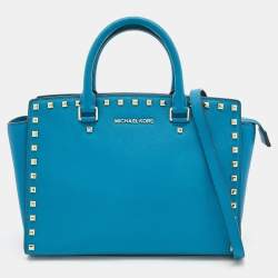 Michael Kors Selma Zip Quilt medium Satchel Claret Leather: Handbags