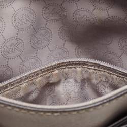 Pre Owned MICHAEL Michael Kors Grey Saffiano Leather Hamilton Traveler Tote